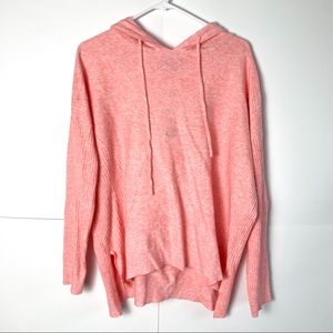 Wit & Wisdom Pink Mixed Rib Stitch Hoodie